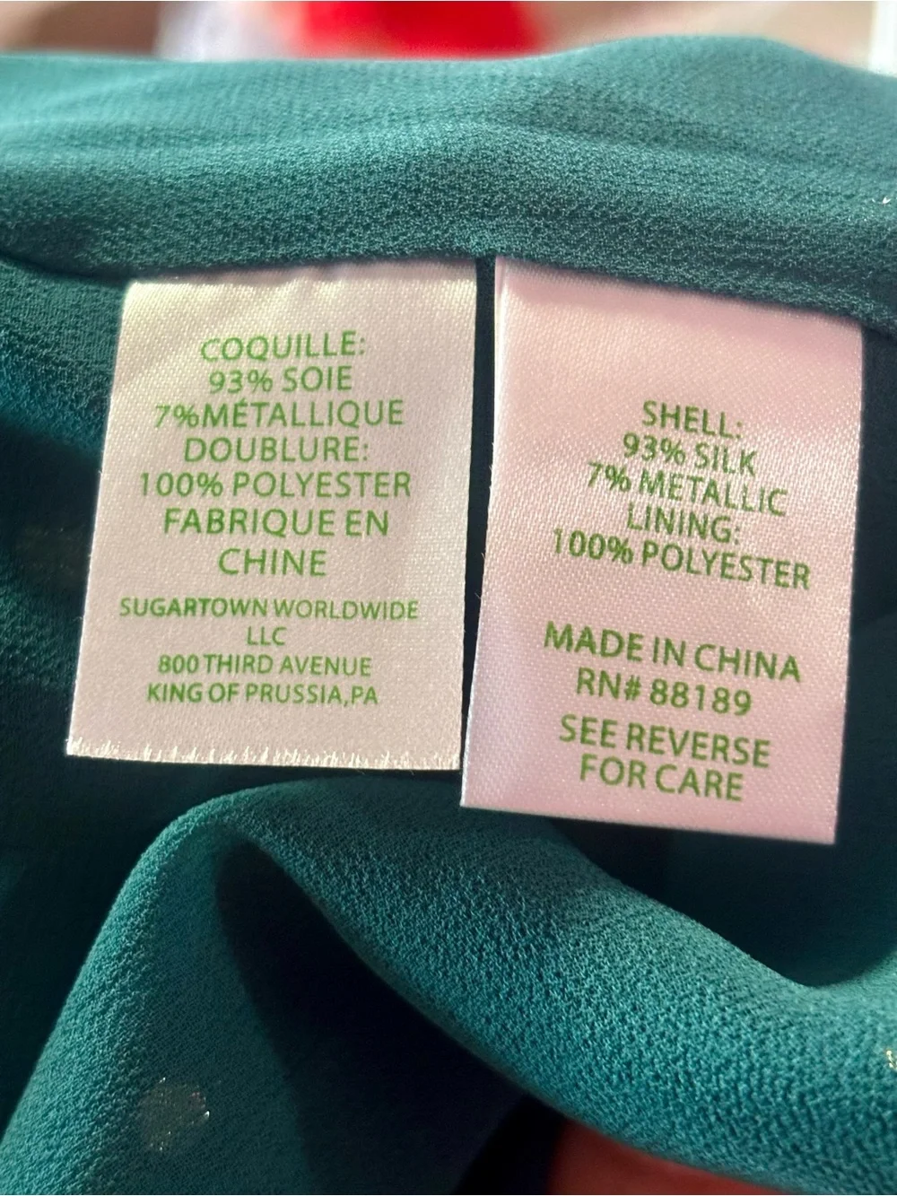 Lilly Pulitzer ladies green silk Idina long sleeve blouse NWT! MSRP $178!